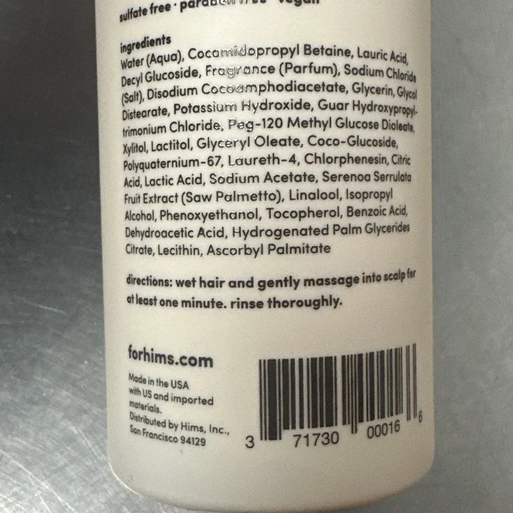 Hims Shampoo Men's Hair Thickening Daily Treatment 6.4oz‎ New Old Stock
